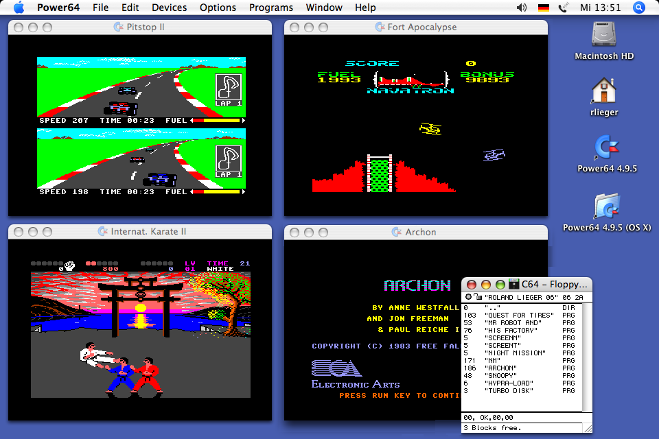 slinger Enten Schurend Power64 - Commodore C64 Emulator for the Apple Macinosh